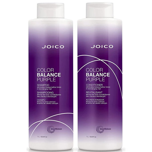 Joico Color Balance Purple Shampoo And Conditioner 33.8 Oz Duo