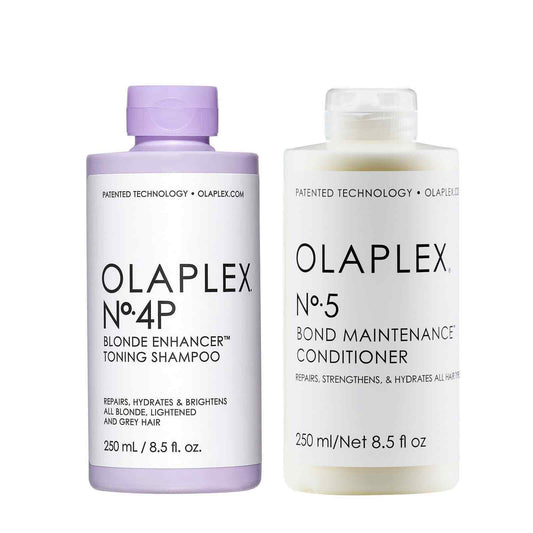 Olaplex No. 4P Blonde Enhancer Toning Shampoo & No. 5 Conditioner 8.5oz Each