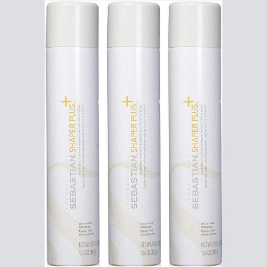 Sebastian Shaper Plus Extra Hold Hairspray 10.6 oz Pack of 3