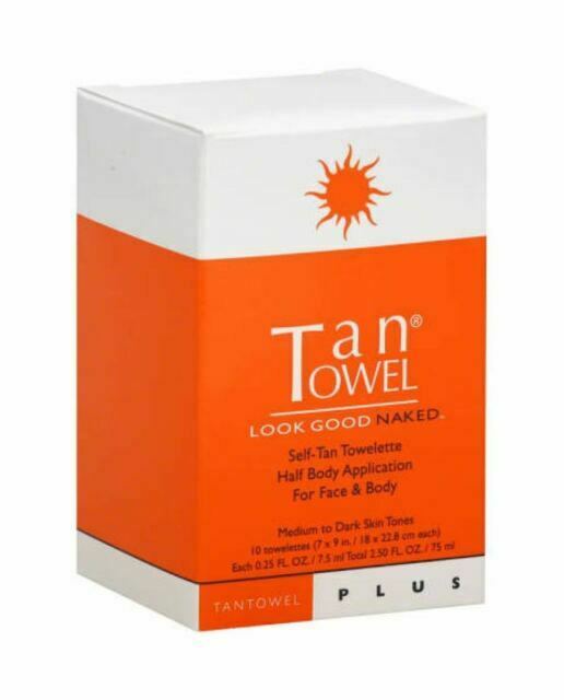 TanTowel Plus Half Body 10 pack Retail Medium to Dark Tanning Tan Towels Fresh!