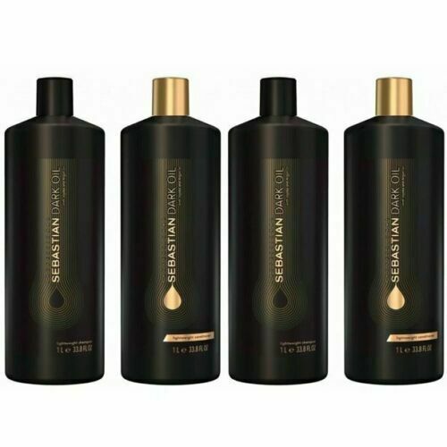 Sebastian Dark Oil Lightweight Shampoo 2PC & Conditioner 2PC 33.8 oz Liter DUO