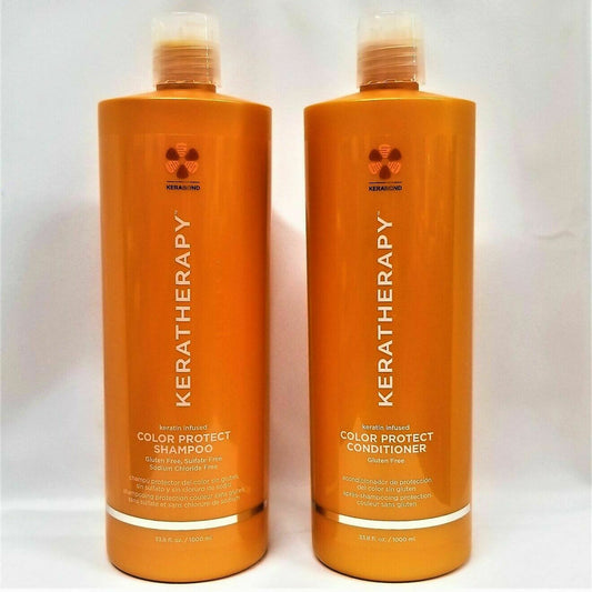 Keratherapy Keratin infused Color Protect Shampoo & Conditioner 33.8oz/Liter DUO