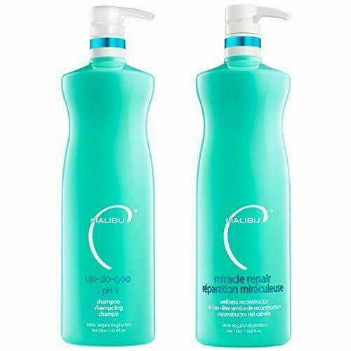 Malibu C Un-do-goo Shampoo and Miracle Repair 33.8oz/Liter Duo Set