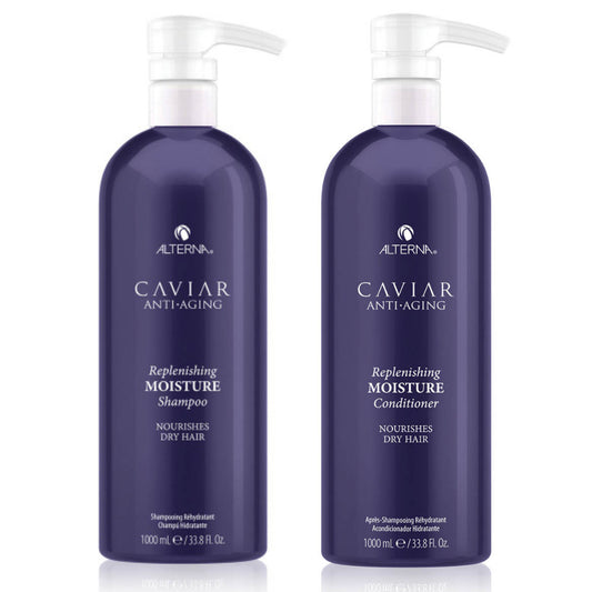 Alterna Caviar Anti-Aging Replenishing Moisture Shampoo & Conditioner 33.8oz