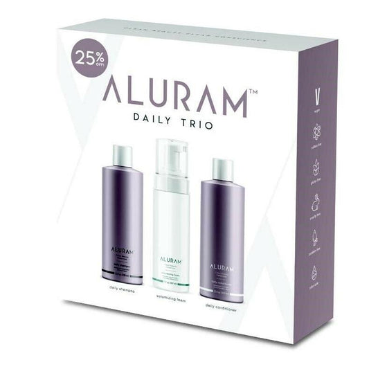 Aluram  Daily Shampoo & Conditioner  and Volume Foam Trio - Retail Size
