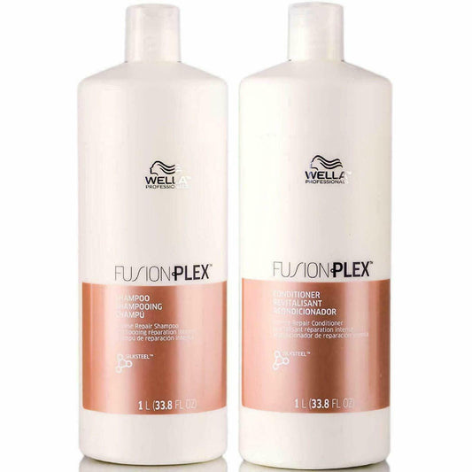 Wella FUSION PLEX Intense Repair Shampoo & Conditioner 33.8 oz/Liter Duo