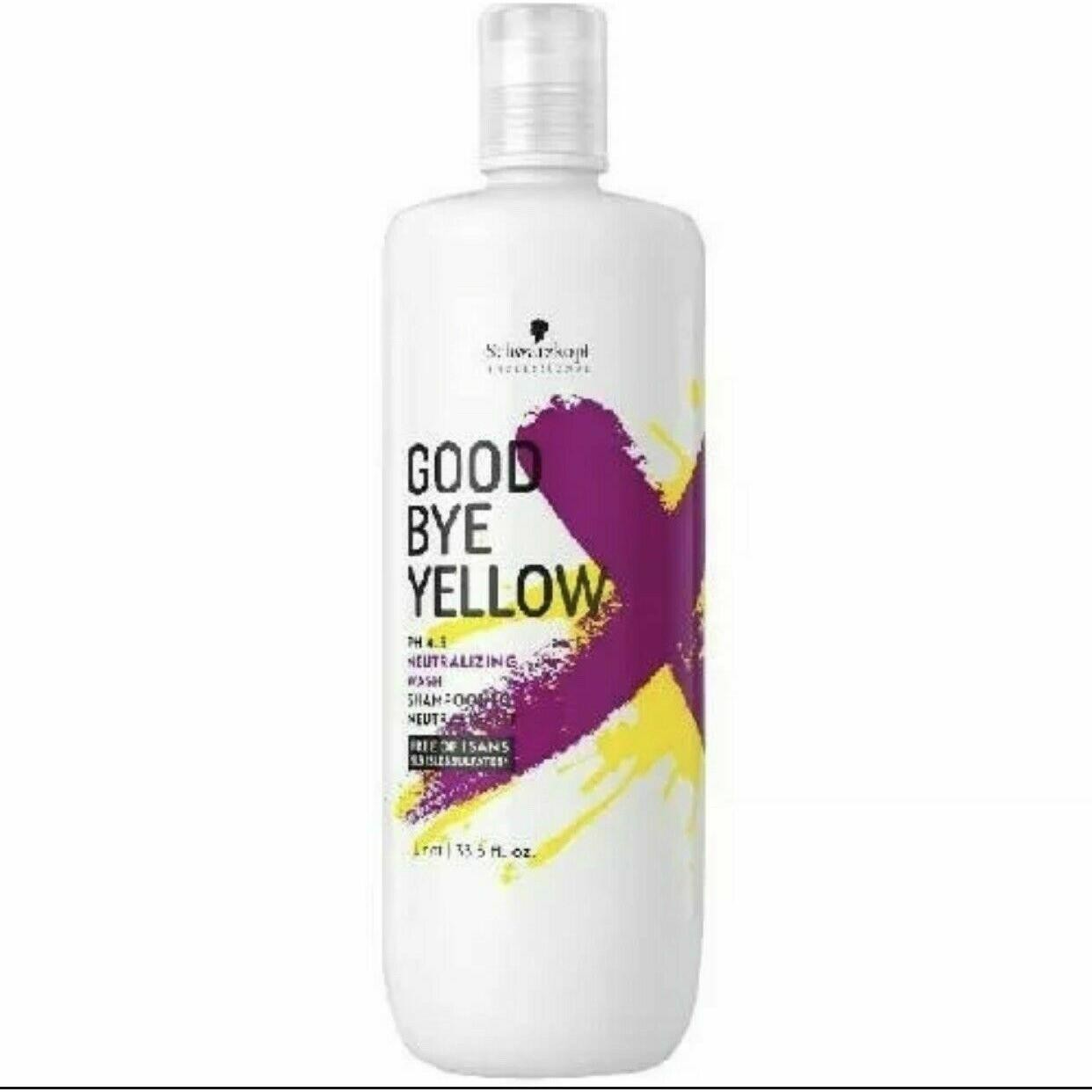 Schwarzkopf Goodbye Yellow Shampoo 33.8 oz / Liter