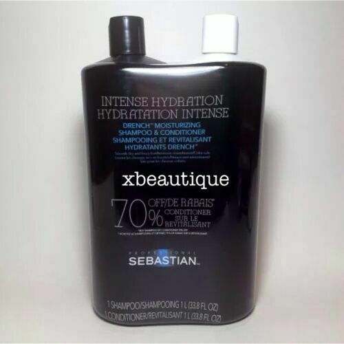 Sebastian Drench Moisturizing Shampoo & Conditioner Set Duo 33.8 fl oz / 1 liter