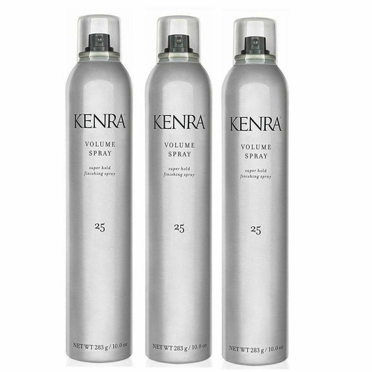Kenra Volume Spray #25 Super Hold Finishing Spray 10 Oz  Pack of 3