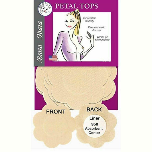 Braza - Petal Tops Disposable - Beige - Free Shipping