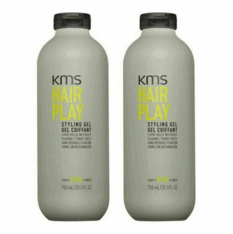 KMS Hairplay Styling Gel Firm Hold 25.3 Fl oz (Pack of 2)