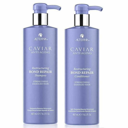 Alterna Caviar Anti-Aging Restructuring Bond Repair Shampoo and Conditioner 16.5 oz Duo