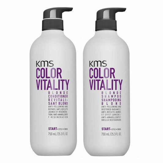 KMS California Color Vitality Blonde Shampoo & Conditioner 25.3oz Duo