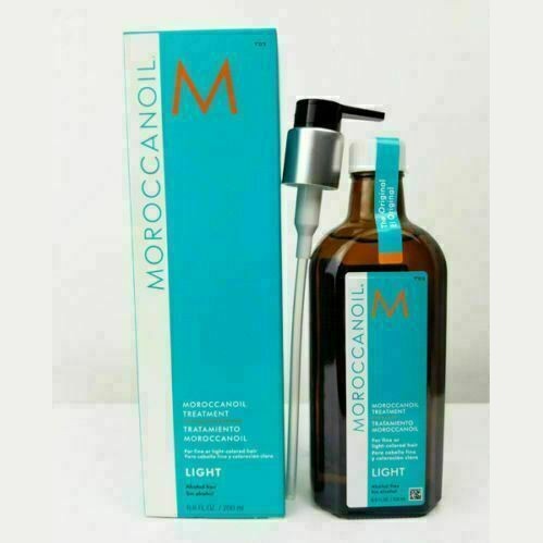 Moroccanoil Treatment Oil With Pump (Light), 200 ml / 6.8 oz New & Authentic