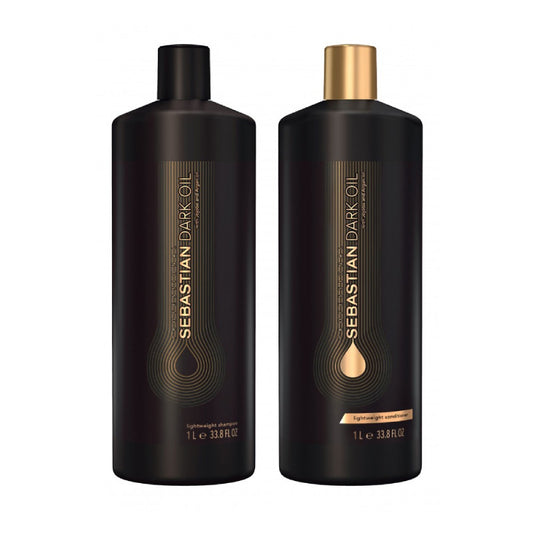 Sebastian Dark Oil Lightweight Shampoo & Conditioner 2 x 33.8 oz / Liter DUO